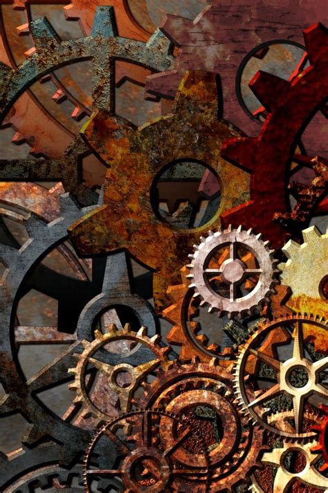 Steampunk Gears Wallpaper Wallpapersafari