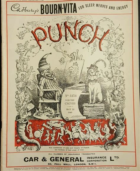 Punch Magazine Or The London Charivari Humourcomicsandsatire May 22 1940