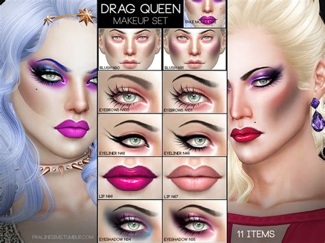The Sims Resource Drag Queen Makeup Set