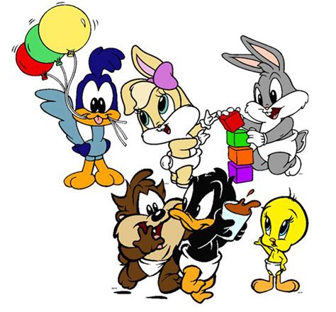 Tarjetas De Cumpleaños De Caricaturas Infantiles Looney Tunes Bebés