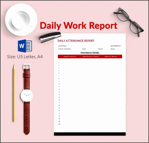 9 Daily Work Schedule Template In Ms Word Sampletemplatess