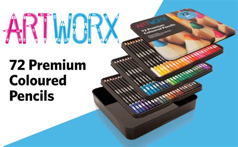 Artworx Premium Artist Colouring Pencils 72 Coloured Pencils For