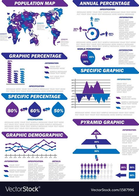 Infographic Demographic Elements New Purple Download A Free Preview Or