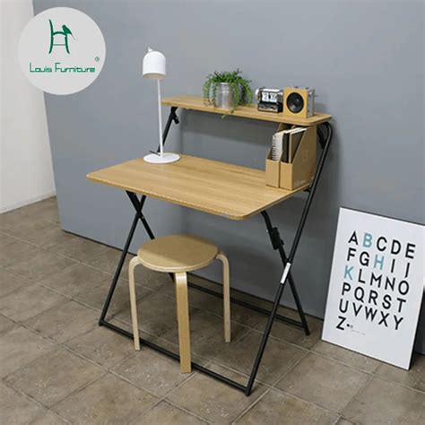 Louis Fashion Computer Desks Small Folding Portable Mini Table Simple