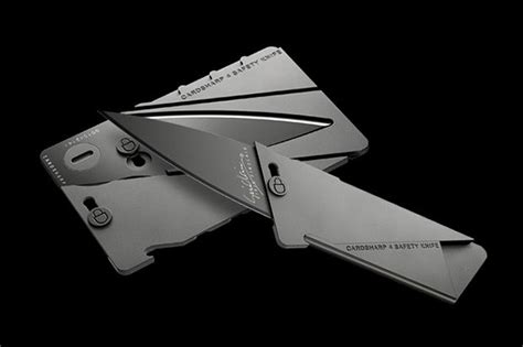 Ian Sinclair Cardsharp 4 Metal Credit Card Folding Knife Mens Gadgets
