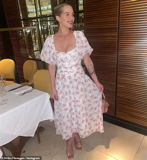 Helen Flanagan Looks Radiant As She Poses In A Floral Dress Before