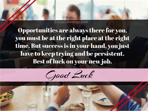 40 Best Good Luck Messages For New Job Congratulations For New Job