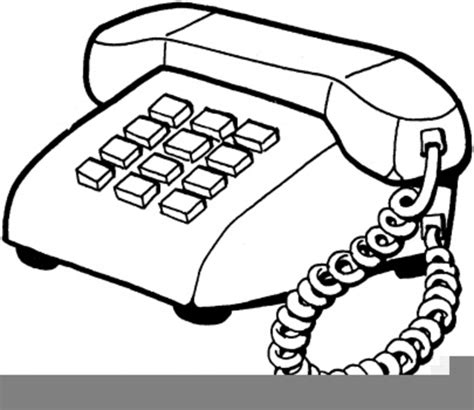 Telephone Clip Art Black And White