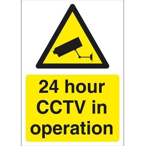24 Hour Cctv In Operation Signs First Safety Signs First Safety Signs