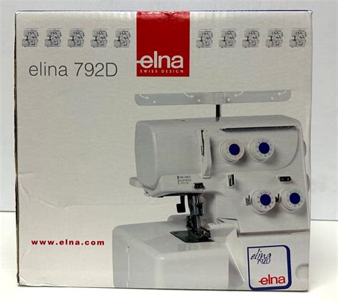 Brand New Elna 792d Overlocker Sewing Machine Easy To Use White Ebay