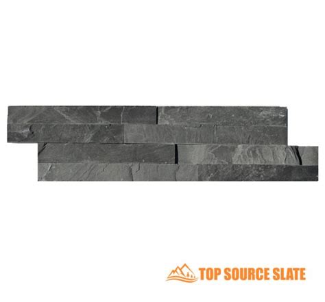 Split Face Tiles Black Slate Cladding 360x100mm Top Source Slate
