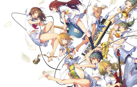 Wallpaper Girl Girls Music Anime Musical Instruments