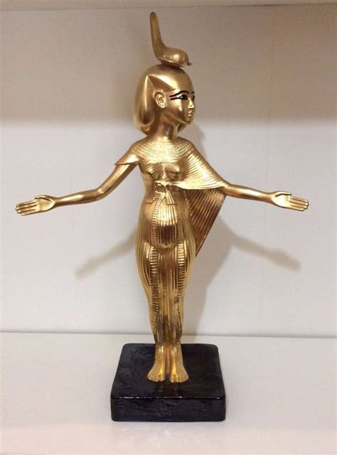 Boehm Limited Edition Goddess Selket Fine Porcelain 24k Gold Finished Egyptian Fine Porcelain