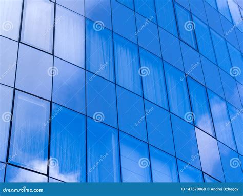 Glass Wall In Modern Architecture Stock Photo Image Of Steel