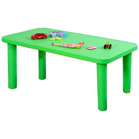 Costway Kids Portable Plastic Table Learn And Play Activity School Home
