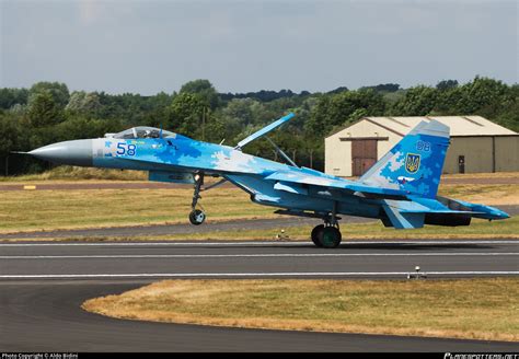 58 Ukrainian Air Force Sukhoi Su 27p Photo By Aldo Bidini Id 852350