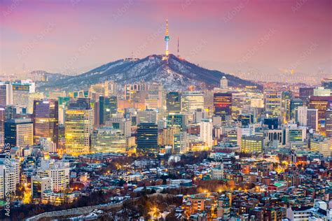 Seoul South Korea Cityscape Stock Photo Adobe Stock