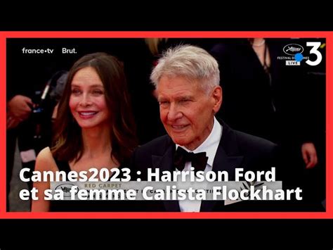 Cannes Harrison Ford Et Sa Femme Calista Flockhart Sur Le Tapis