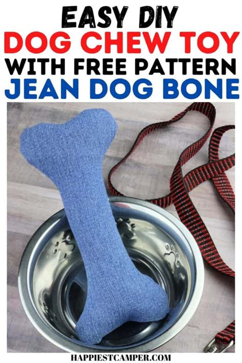 Easy Diy Dog Chew Toy Sew A Jean Dog Bone With Pattern