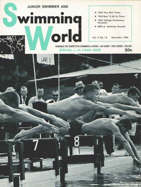 Swimming World Magazine December 1962 Issue Pdf Only Swimming World