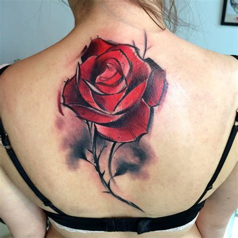 Single Red Rose Tattoo Pinterest Single Red Rose Tattoo And Rose