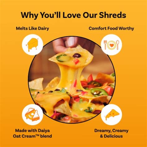 Daiya Dairy Free Cheddar And Mozza Style Blend Vegan Cheese Shreds 7 1