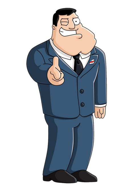 American Dad Character Stan Smith Pointing At You Transparent Png Stickpng