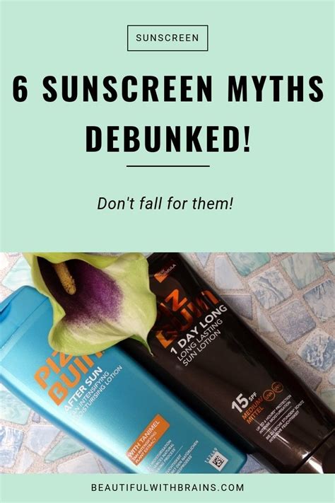 sunscreen myths debunked beautiful with brains skin care myths sunscreen skin firming