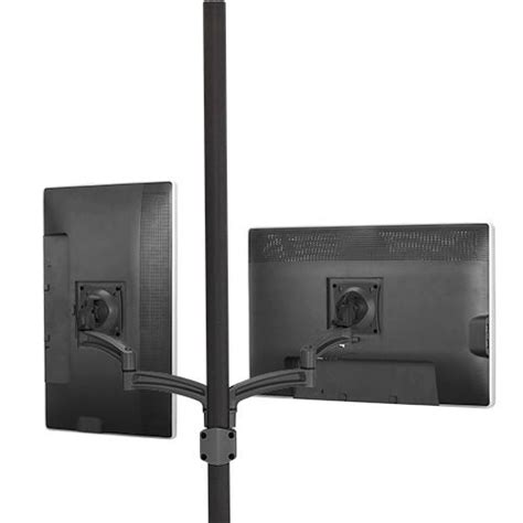 Chief® Kontour™ Black K2p Dual Monitor Pole Mount Articulating Arms