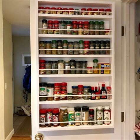 Spice Rack Door Mounted Spice Rack Etsy Door Mounted Spice Rack