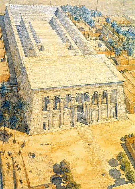 Egypt Esna Temple Of Khnum By Jean Claude Golvin Ancient Egyptian