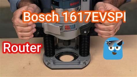 Router Bosch 1617evspk Youtube