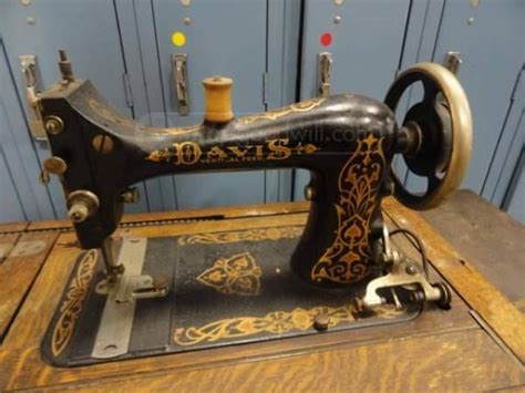 Davis Antique Sewing Machine Máquinas De Costura Vintage Maquina De
