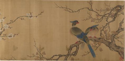 Unidentified Artist Birds On Branches China Qing Dynasty 1644
