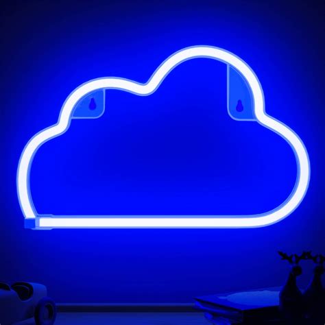 Xiyunte Neon Sign Cloud Neon Light Sign For Wall Decor Battery Or Usb