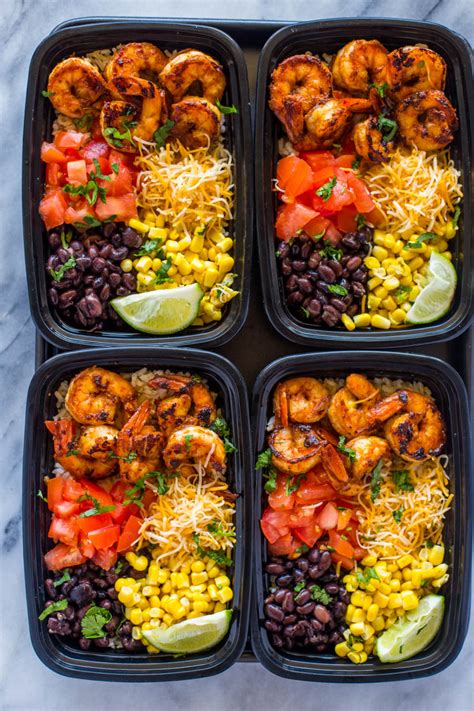 No prepping or dirty dishes. Meal-Prep Shrimp Taco Bowls