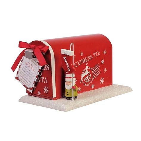 Christmas Mailbox Figurine For Letters To Santa 2160