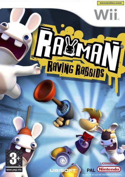 Rayman Raving Rabbids Wii Front Cover