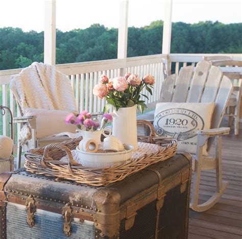 Country French Summer Porch Decorating Cedar Hill Farmhouse