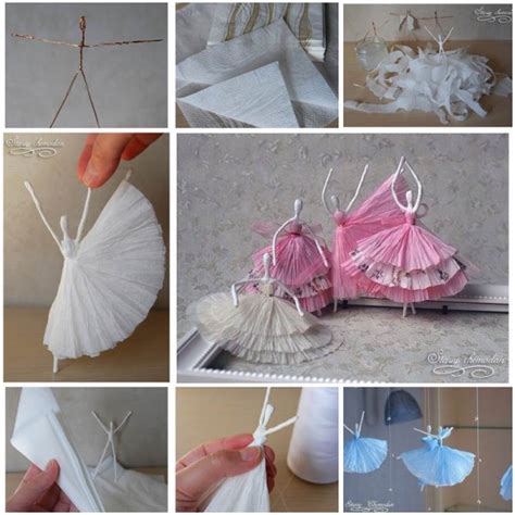 How To Make Paper Napkin Ballerinas Recycled Crafts