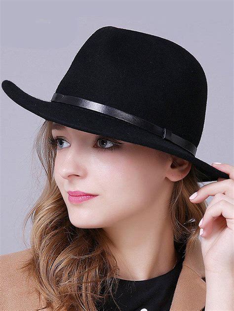 41 Off Stylish Wool Fedora Hat Rosegal