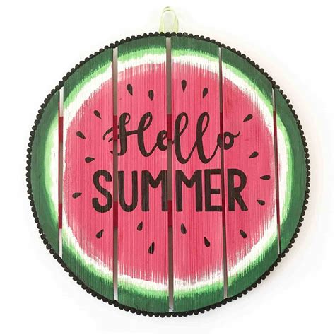Diy Watermelon Summer Sign Summer Signs Watermelon Crafts Summer