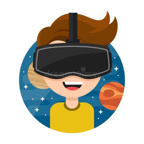 Young Man With Glasses Of Virtual Reality Flat Vector Icon Cartoon Character Illustration