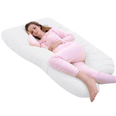 White Multi Function U Shape Body Pillow Pregnancy Comfort Support