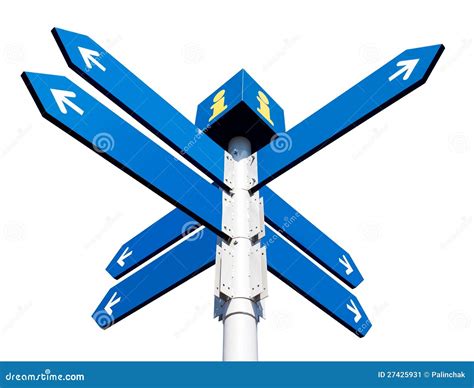 Blank Directional Road Signs Stock Image 26862541