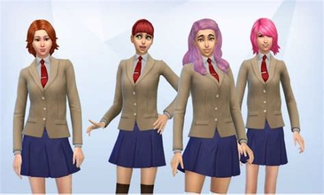 Ddlc Uniform Sims 4 Cc