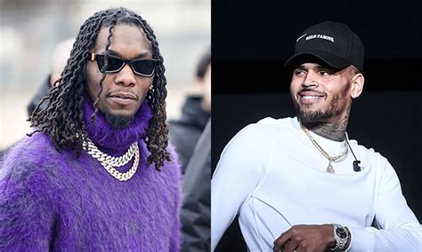 offset and chris brown are beefing over 21 savage memes
