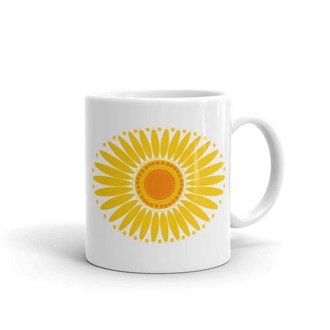 Vintage Pyrex Daisy Inspired Mug So Bright And Cheery To Get You Going