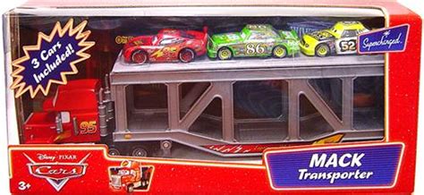 Disney Cars Supercharged Mack Transporter 155 Diecast Car Playset Mattel Toys Toywiz