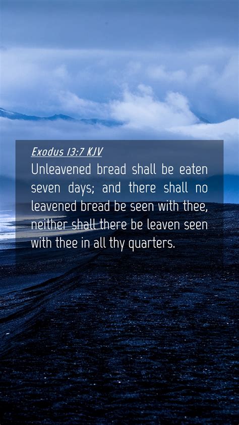 Exodus 137 Kjv Mobile Phone Wallpaper Unleavened Bread Shall Be